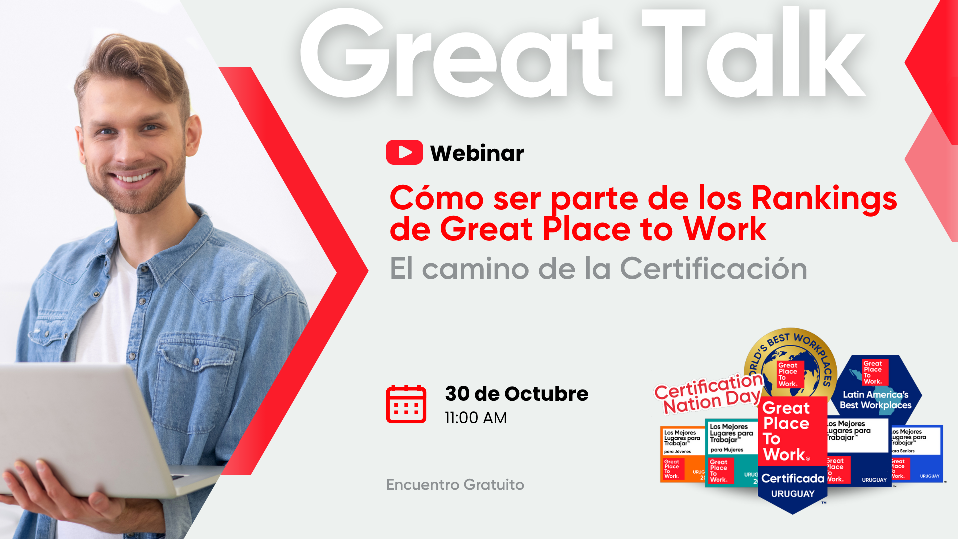 Grabación Webinar | Cómo ser parte de los Rankings de Great Place To Work: el camino de la Certificación