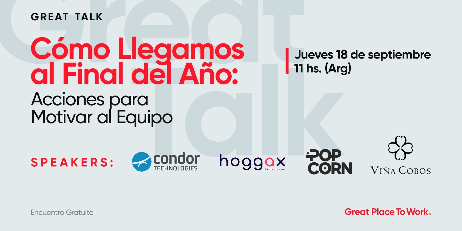 Grabación Webinar | Cómo llegamos al Final del Año: Acciones para motivar al Equipo