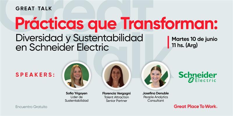 Grabación Great Talk | Prácticas que Transforman: Diversidad y Sustentabilidad